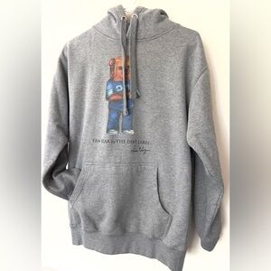 Fan Bear Grey Limited Edition Hoodie Detroit Lions Sweatshirt Size Medium